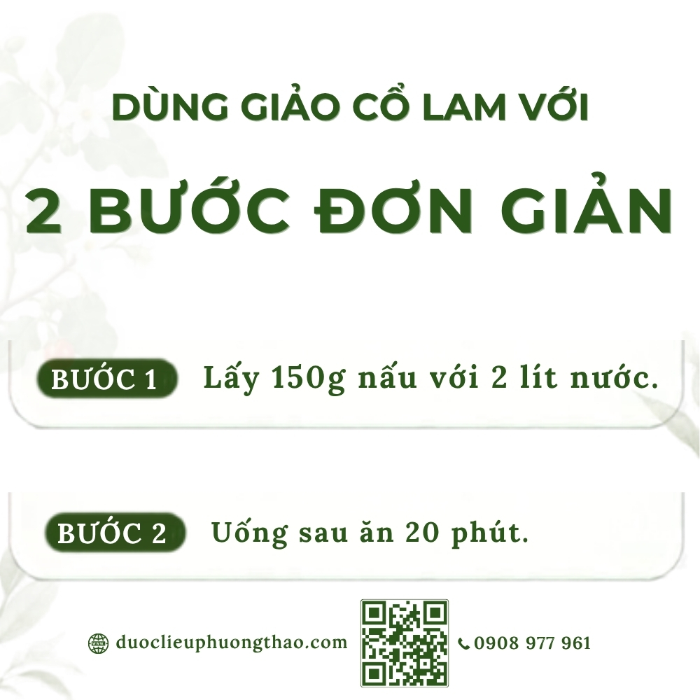 Giảo cổ lam (cỏ trường sinh, ngũ diệp sâm, sâm nam)