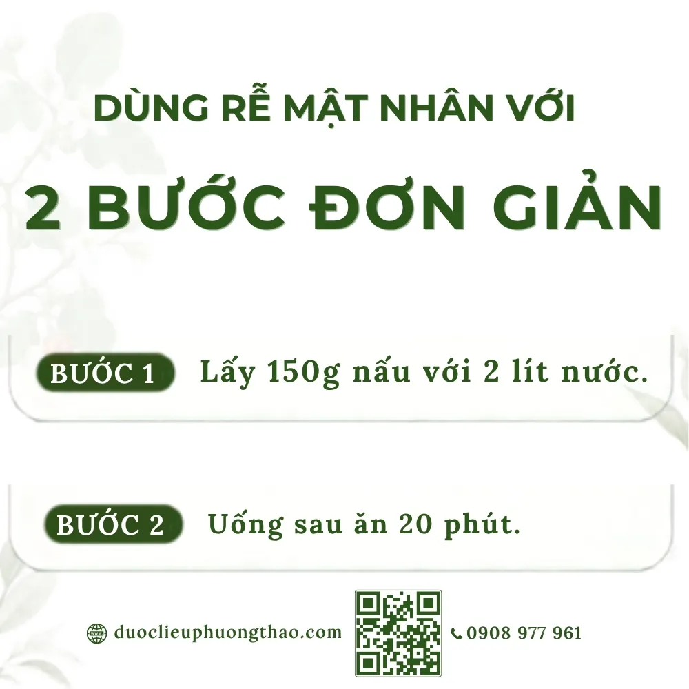 Rễ mật nhân (cây bách bệnh, cây bá bệnh)