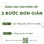 Xáo tam phân xắt lát (Thần xạ, Rễ mọi, Tuyết thông)