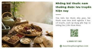 Bài thuốc dân gian là gì? Những bài thuốc nam thường được lưu truyền hiện nay