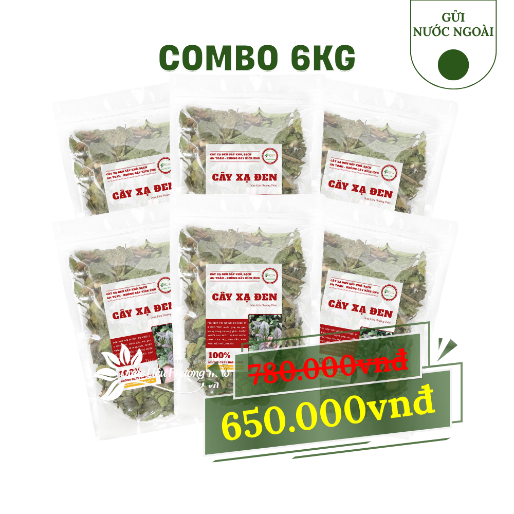 Combo cây xạ đen 6kg gửi nước ngoài