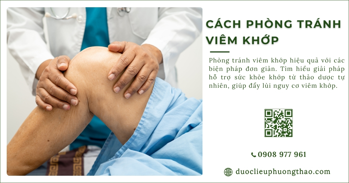 cách phòng tránh viêm khớp