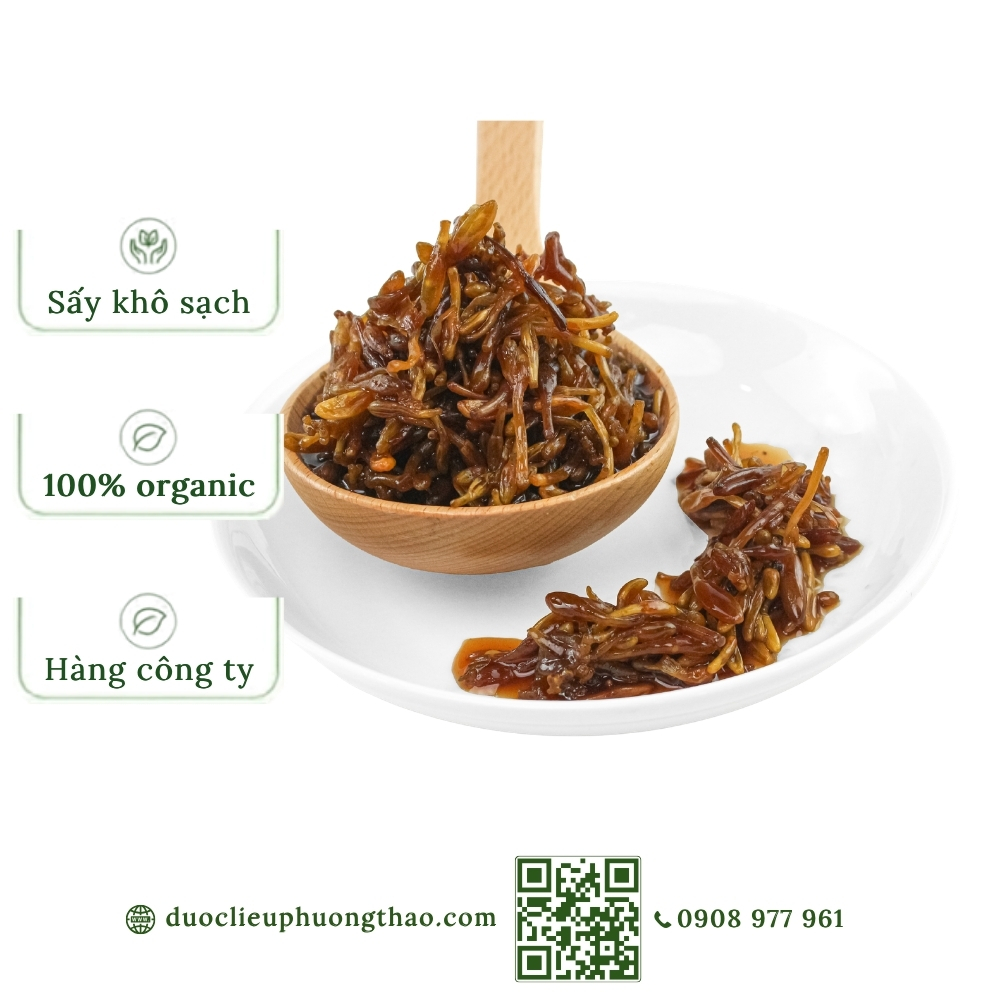 Hoa đu đủ đực ngâm mật ong