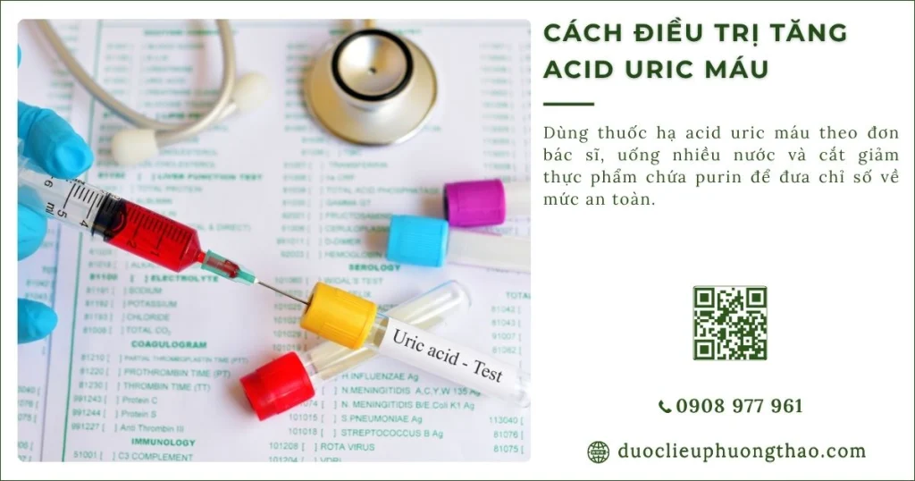 Cách điều trị tăng axit uric máu, khi nào cần dùng thuốc?