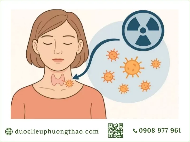 Ung thư tuyến giáp là gì? Nguyên nhân, triệu chứng và hướng điều trị phù hợp ung thư tuyến giáp là gì và yếu tố nguy cơ do tiếp xúc tia xạ